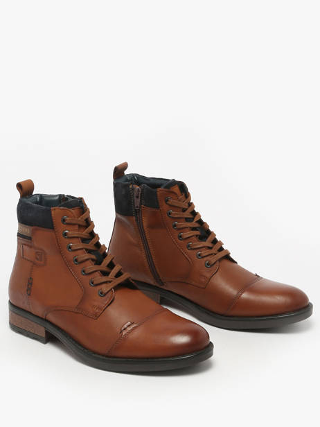 Boots Uit Leder Redskins Bruin men SPICY ander zicht 1